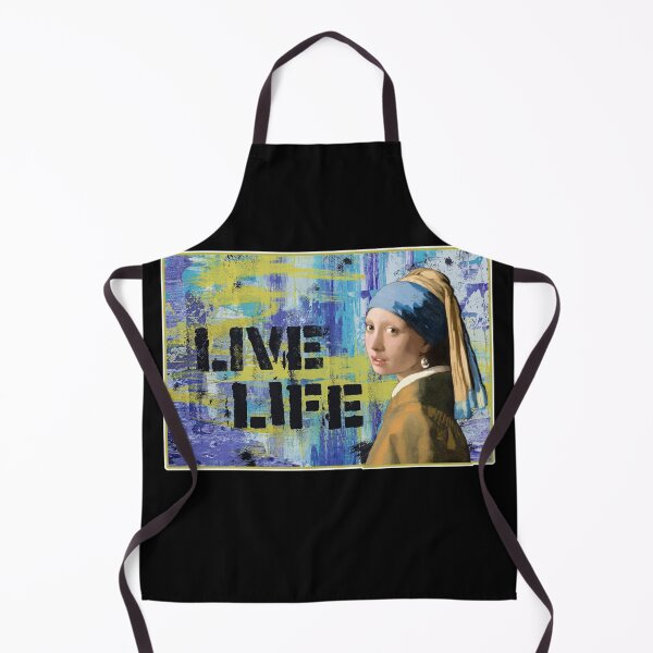 Item preview, Girl With A Pearl Earring With A Graffiti Background designed and sold by KathteeDesign.