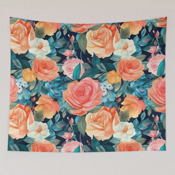 Item preview, Whimsical Watercolor Rose Garden - Flourishes and Blooming Elegance designed and sold by mp0914.