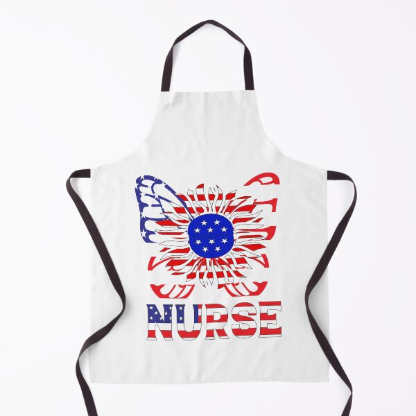 Item preview, nurse American Flag 4th Of July Butterfly Sunflower usa patriotic designed and sold by moloudesign.