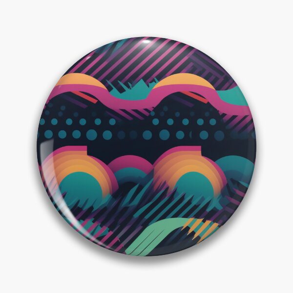 Item preview, Neon Waveform Retro designed and sold by PixelPatchwork.