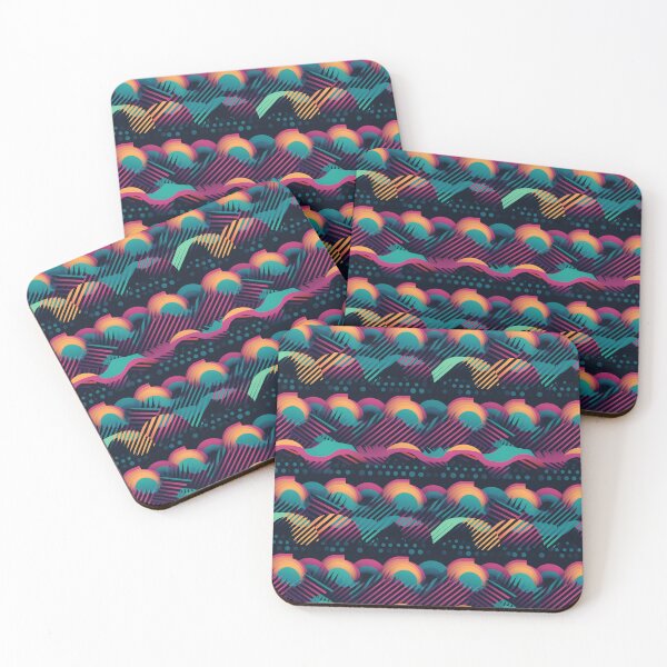 Item preview, Neon Waveform Retro designed and sold by PixelPatchwork.