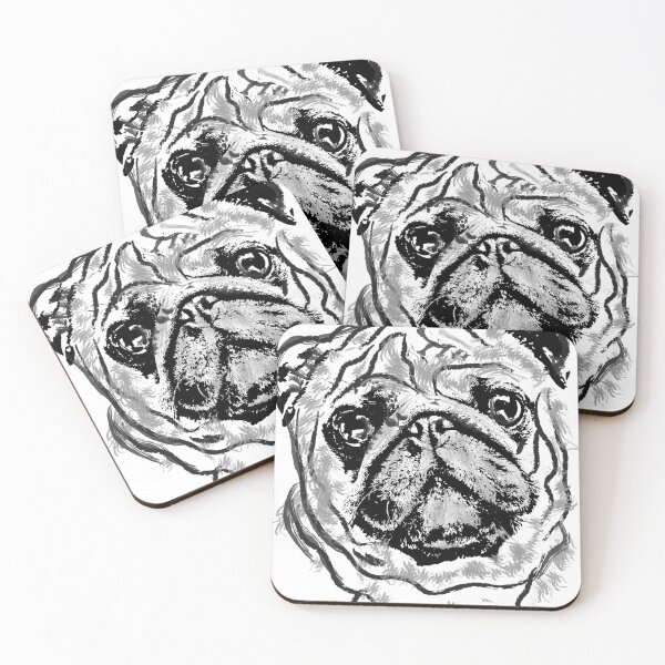 Item preview, Cute pug dog hand-made sketch art | Hand-Made Sketch Art of a Cute Pug Dog - An Emotional Masterpiece designed and sold by KARTICK DUTTA.
