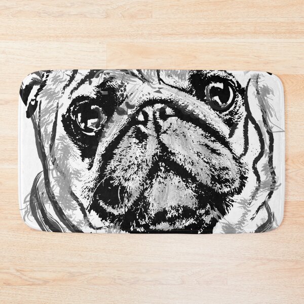 Item preview, Cute pug dog hand-made sketch art | Hand-Made Sketch Art of a Cute Pug Dog - An Emotional Masterpiece designed and sold by KARTICK DUTTA.