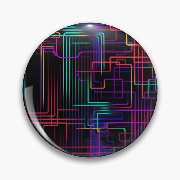 Item preview, Neon Glitch Grid designed and sold by PixelPatchwork.