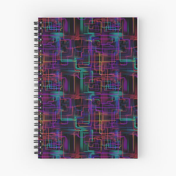 Item preview, Neon Glitch Grid designed and sold by PixelPatchwork.