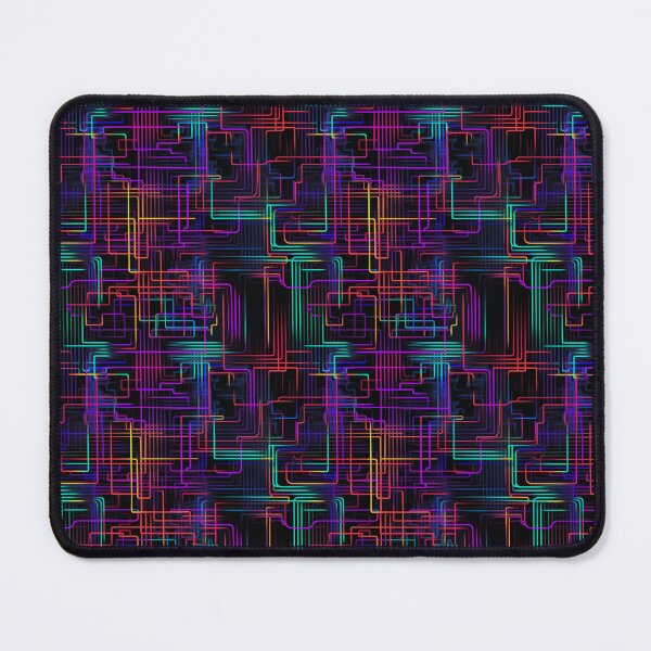Item preview, Neon Glitch Grid designed and sold by PixelPatchwork.