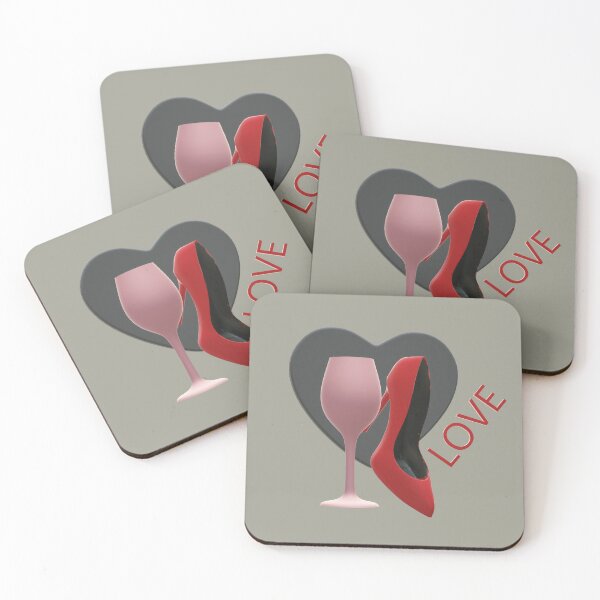 Item preview, red shoes and love designed and sold by Amateurtrader.