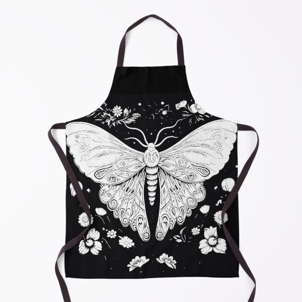 Item preview, Vintage Stamped Butterfly Black and White designed and sold by Happy Mood Design.