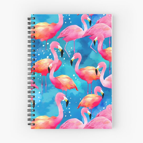 Item preview, Watercolour Flamingos Pattern designed and sold by PatternStudios.