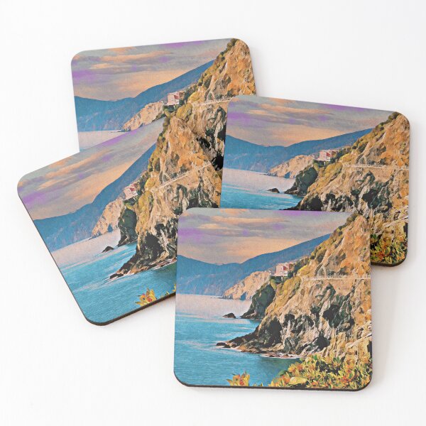 Item preview, CINQUE TERRE CLIFFS LOVERS WALK designed and sold by ArtbyRolleen.