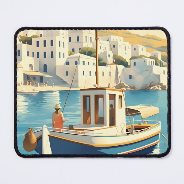 Item preview, Vintage Greece Travel Poster (Mykonos) designed and sold by deep-breath.