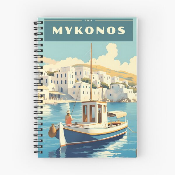 Item preview, Vintage Greece Travel Poster (Mykonos) designed and sold by deep-breath.