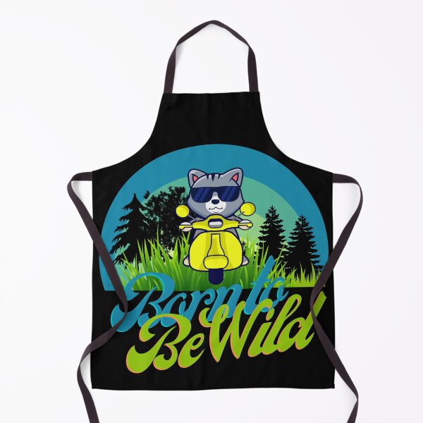 Item preview, Cat Driving a moped -Born to be Wild designed and sold by PatriciaReyes.
