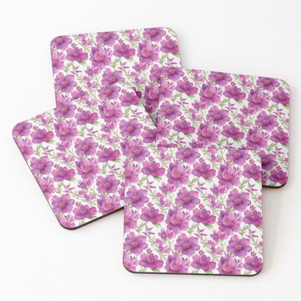 Item preview, Enchanting Blooms: An Extraordinary Watercolor Pattern of Arresting Magenta Flowers designed and sold by CelTopSkinz.