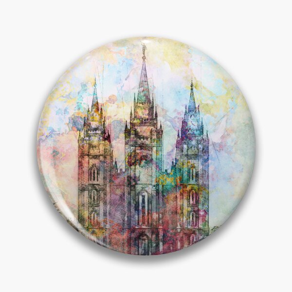 Item preview, Salt Lake City Utah Temple - Ink and Watercolor designed and sold by melodyrosemedia.