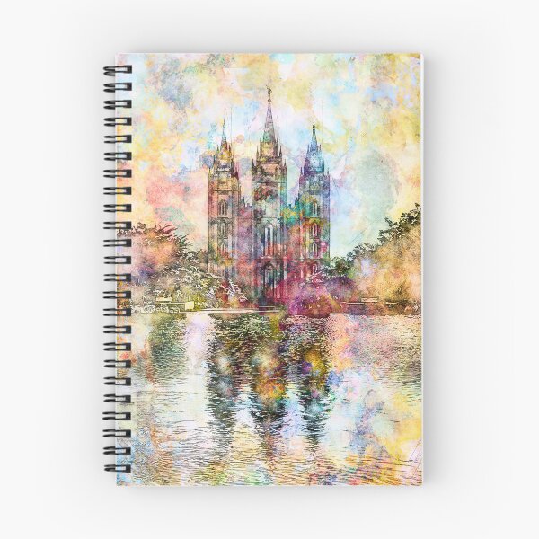 Item preview, Salt Lake City Utah Temple - Ink and Watercolor designed and sold by melodyrosemedia.