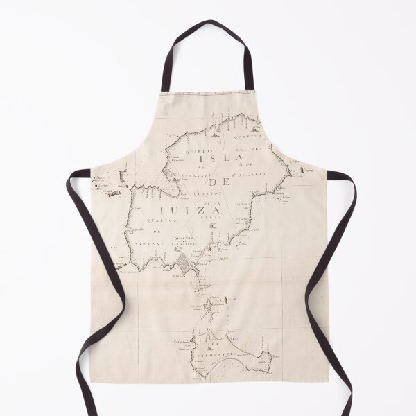 Item preview, Vintage Ibiza Spain Map (1786) designed and sold by BravuraMedia.