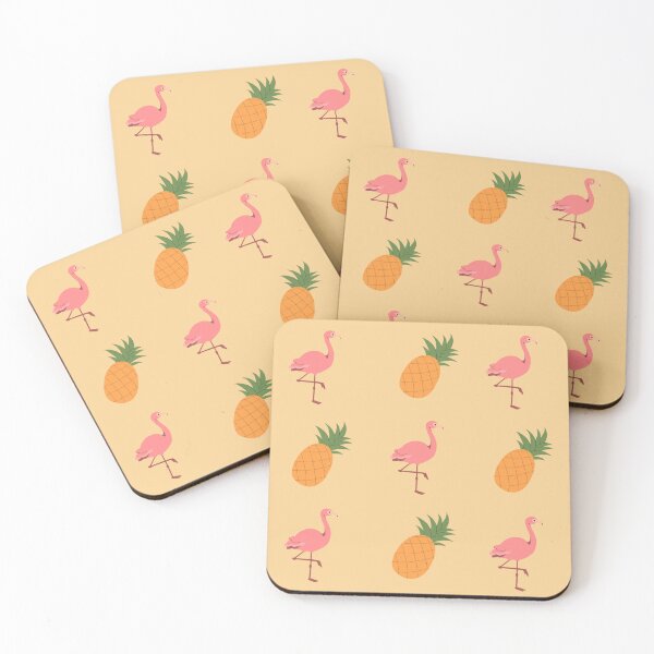 Item preview, Summer patterns with flamingos and pinneaples designed and sold by LaBoutiqueGrise.