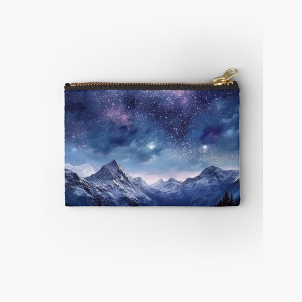 Item preview, Mountains with galaxy and space designed and sold by zand-n-zive.