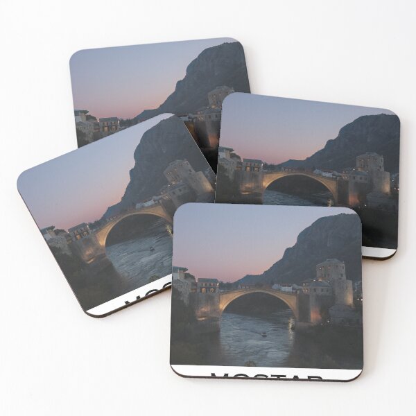 Item preview, Mostar poster, travel wall art Bosnia designed and sold by PanenkaPrints.