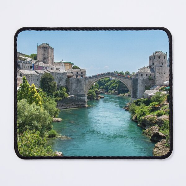 Item preview, Copy of Mostar II poster, travel wall art Bosnia designed and sold by PanenkaPrints.