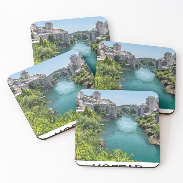 Item preview, Copy of Mostar II poster, travel wall art Bosnia designed and sold by PanenkaPrints.