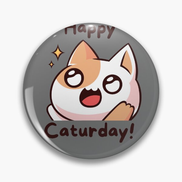 Item preview, Happy Caturday! designed and sold by Whimsical Kitty Gifts.