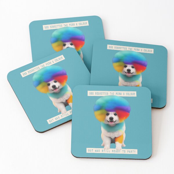 Item preview, Bob's Regret - Funny Rainbow Hair Dog Design designed and sold by tinytiger77.