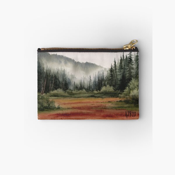Item preview, "Longmire Fog" Watercolor Landscape Painting designed and sold by kilobyte.