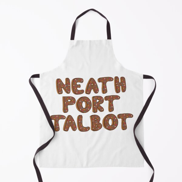 Item preview, Counties of Neath Port Talbot text Shaped Like Chocolate Donuts  designed and sold by DonutsWords.