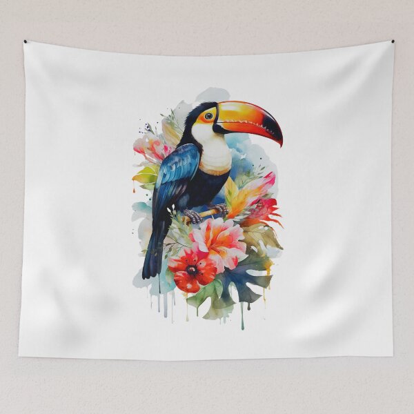 Item preview, Watercolor Tucan  designed and sold by Dominika Bednarska.