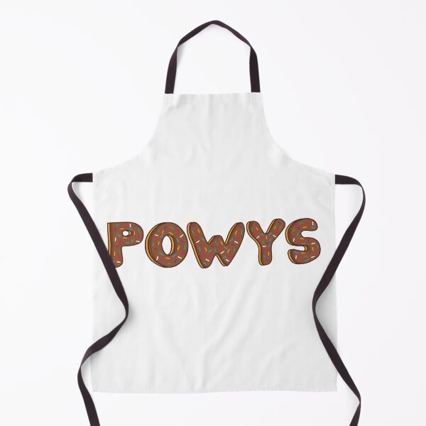 Item preview, Counties of Powys text Shaped Like Chocolate Donuts designed and sold by DonutsWords.