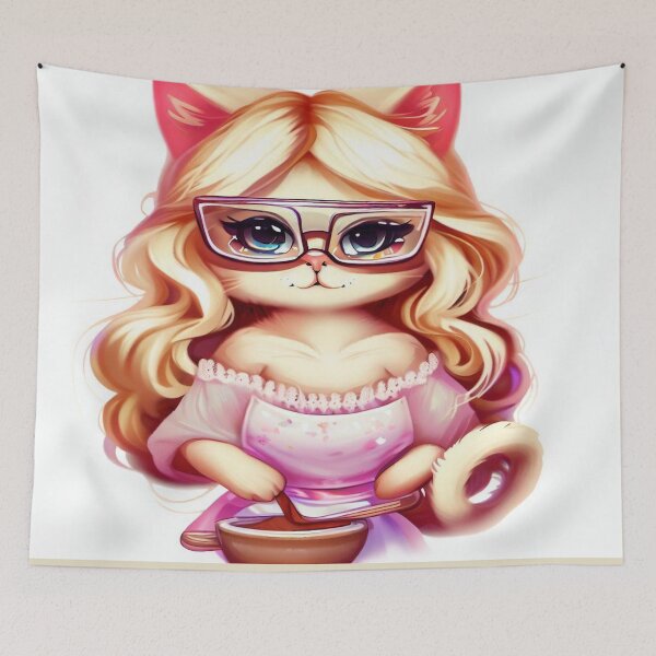 Item preview, cat cooking chef designed and sold by GLORY-LIFE.