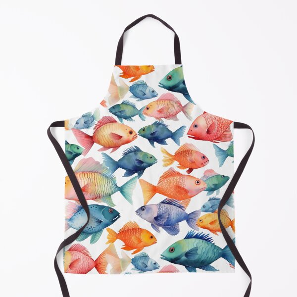 Item preview, Watercolour Fish Pattern designed and sold by PatternStudios.
