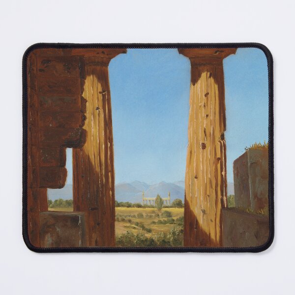 Item preview, Columns of the Temple of Neptune at Paestum | Constantin Hansen | 1838 Historic Art designed and sold by CJET.