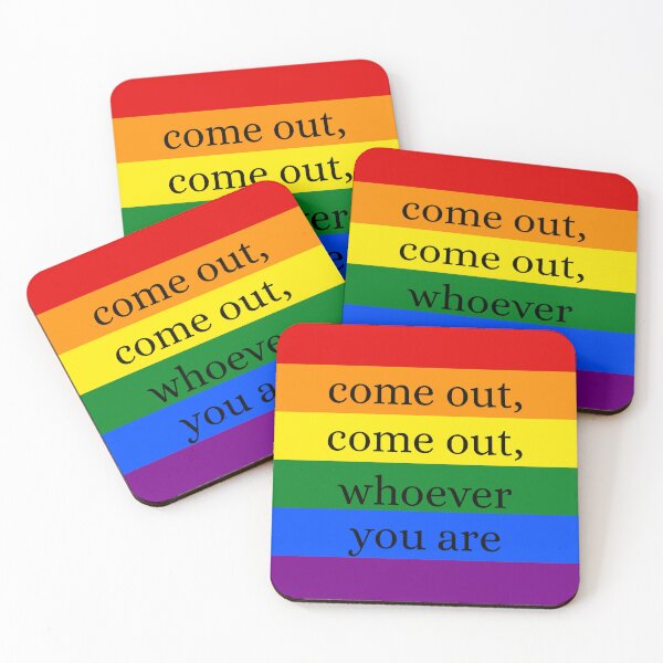 Item preview, Come out, come out, whoever you are! / Rainbow Pride Flag designed and sold by MaddieMade.