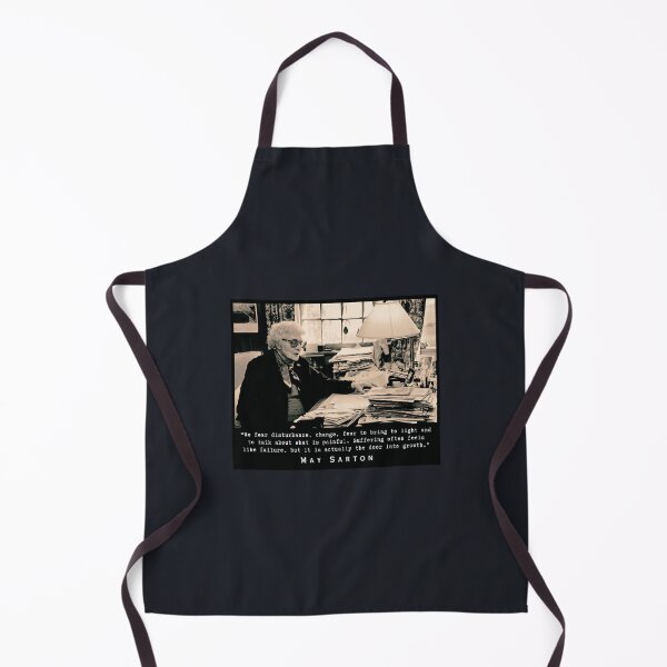 Item preview, May Sarton portrait and quote:“We fear disturbance, change...” designed and sold by artbleed.