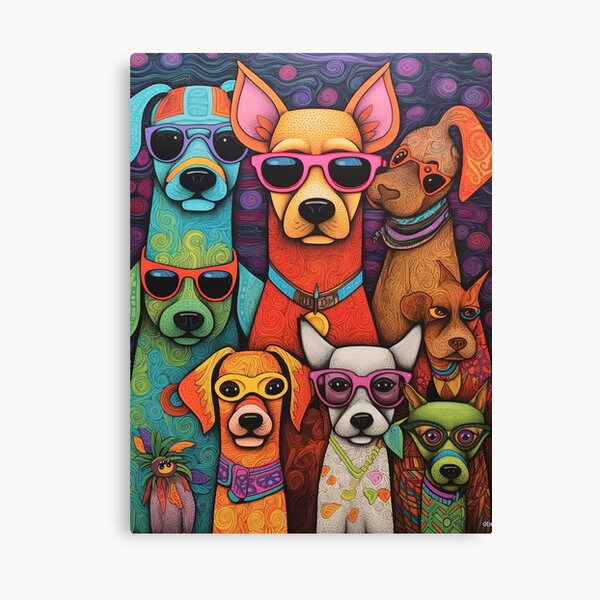 Item preview, Abstract Canine Vibes designed and sold by Retro Type.
