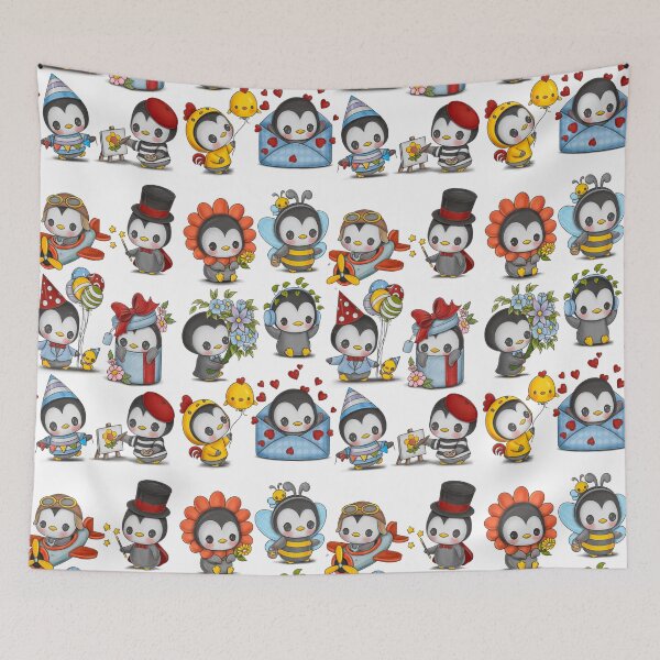 Item preview, Pauly The Penguin Pattern designed and sold by meerathomasart.