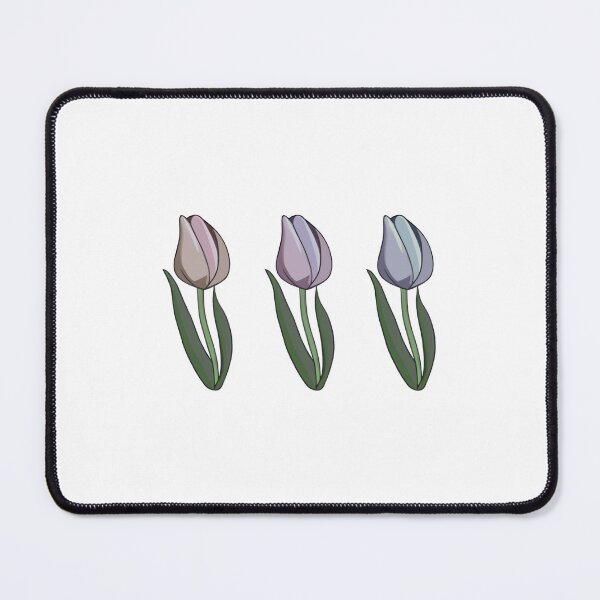 Item preview, Toned-down pastel tulips designed and sold by wonderxwander.