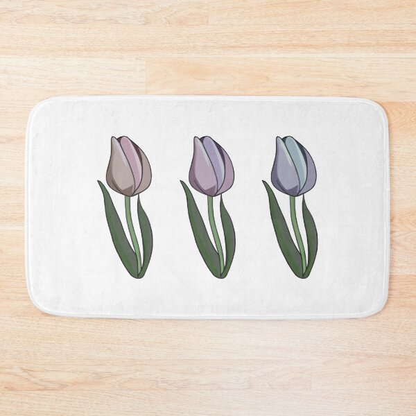 Item preview, Toned-down pastel tulips designed and sold by wonderxwander.