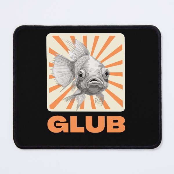 Item preview, Retro glub fish - funny fish designed and sold by Straya75.