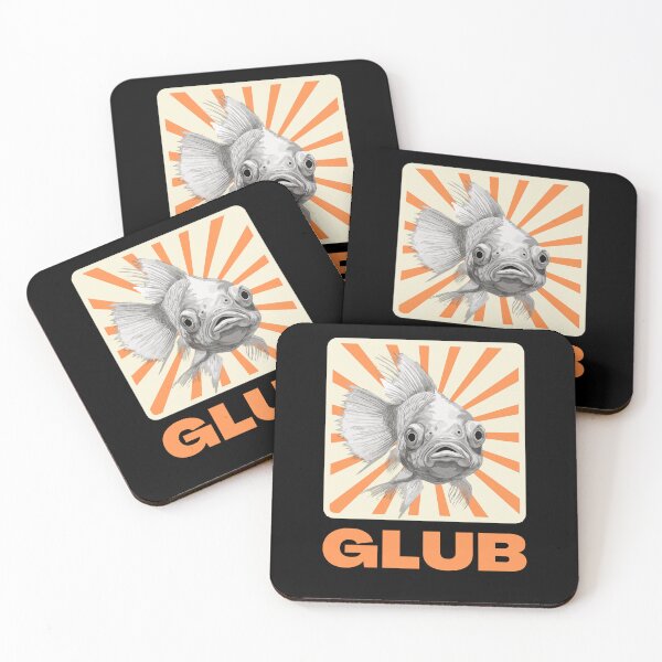 Item preview, Retro glub fish - funny fish designed and sold by Straya75.