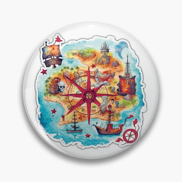 Item preview, Pirate Treasure Map designed and sold by Rickie Pauley.