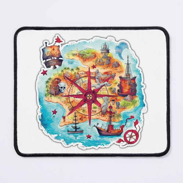 Item preview, Pirate Treasure Map designed and sold by Rickie Pauley.