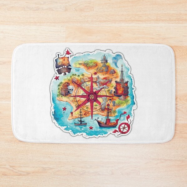 Item preview, Pirate Treasure Map designed and sold by Rickie Pauley.