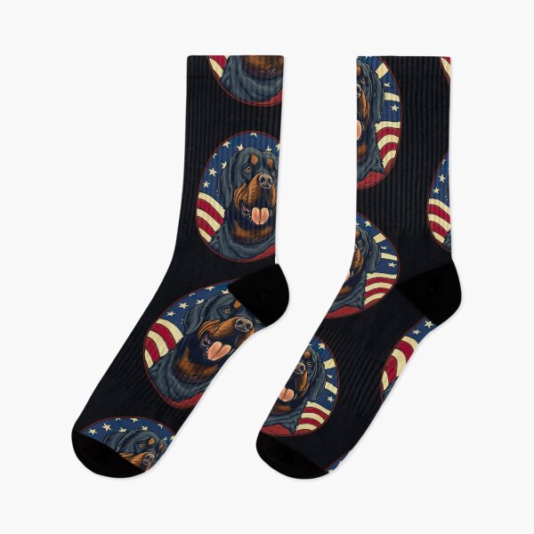 Item preview, Rottweiler Dog Red White Blue Patriotic American Flag 4th of July designed and sold by Lovedogz4life.