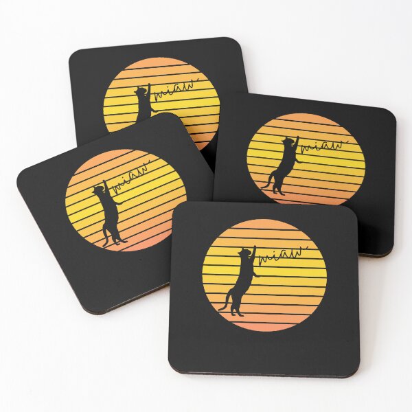 Item preview, Cute Cat With Retro Colorful  sunburst Background designed and sold by alaasobhi.