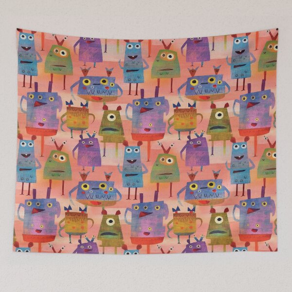 Item preview, Fun Boxy Monsters designed and sold by Monochrome-Dog.