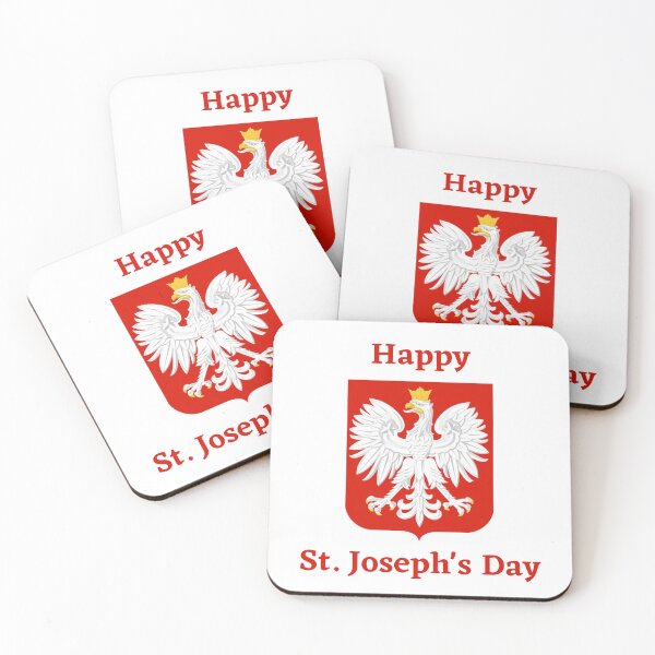Item preview, Happy Saint Joseph's Day - Polish Eagle on Crest designed and sold by WigOutlet.